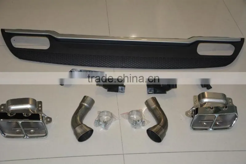 Rear diffuser kits for Mercedes Benz W176 A45 A180 A200 A250 with muffler