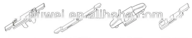 81528904Aluminum alloy connector-single lock nail block