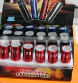 9pc led led torch light,led light torch