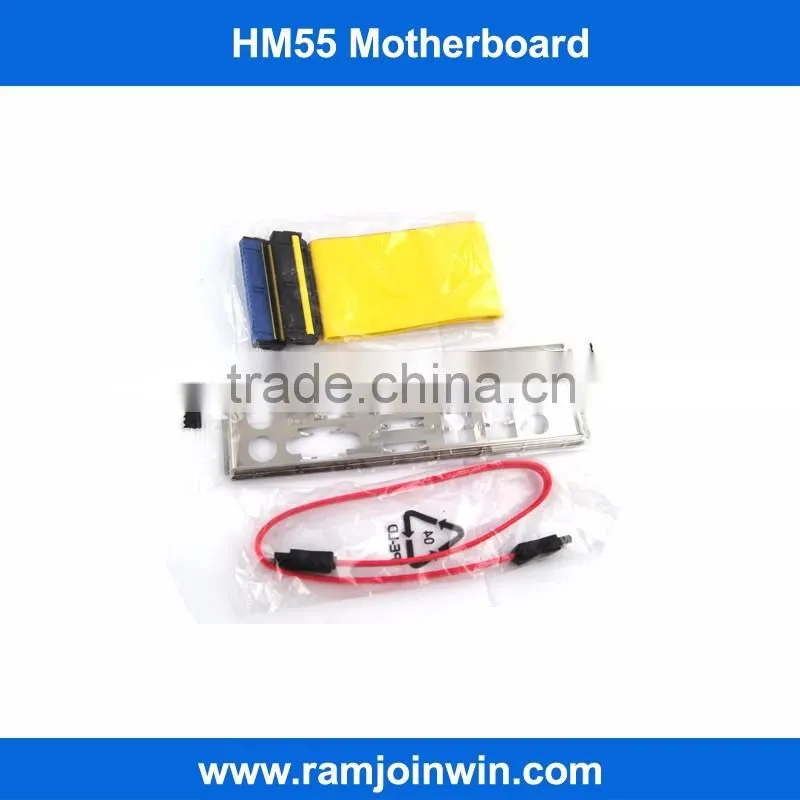 3 years warranty 4*SATA 3Gb/s connector lga1156 hm55 motherboard for desktop