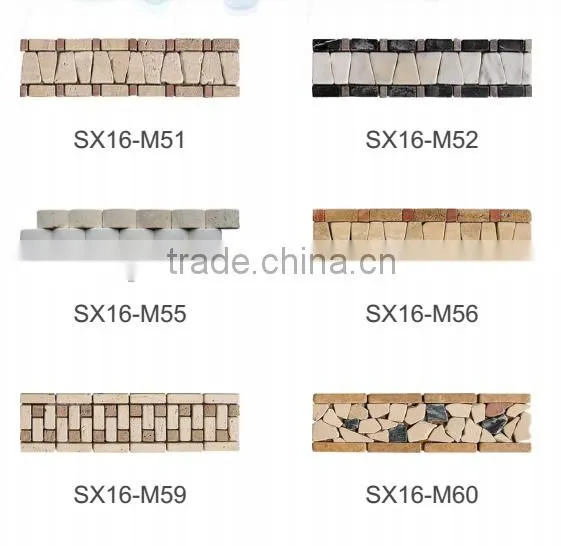 Bangladesh white marble mosaic tile with good price