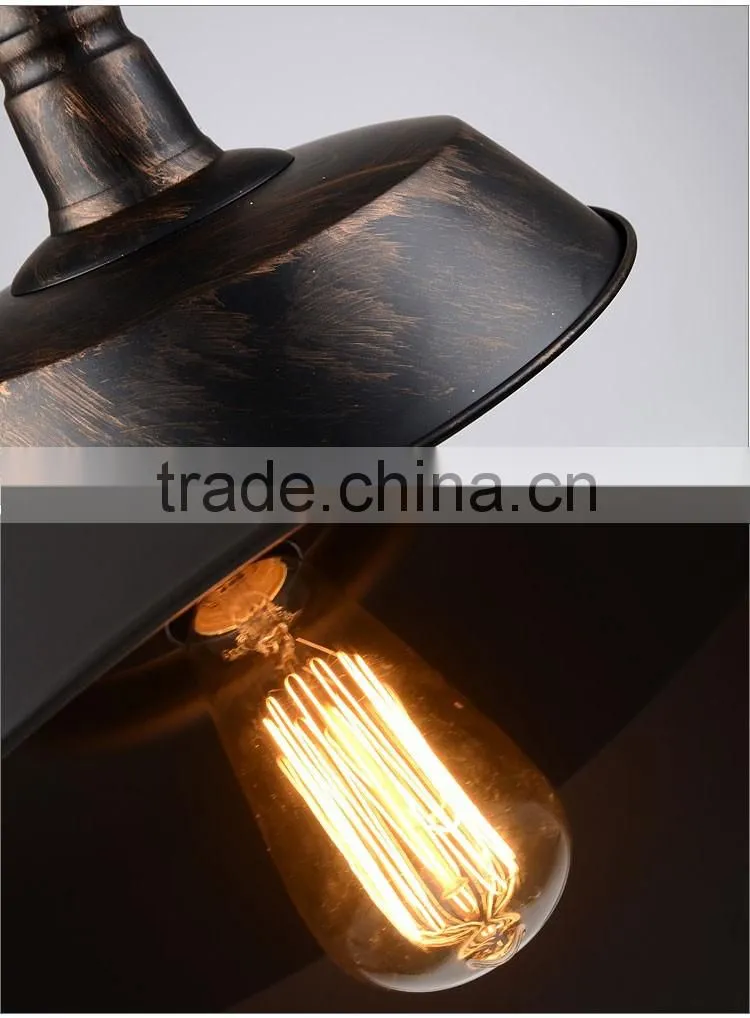 2016 Industrial Decoration White Pendant Lamp Hanging Lighting With Bulb