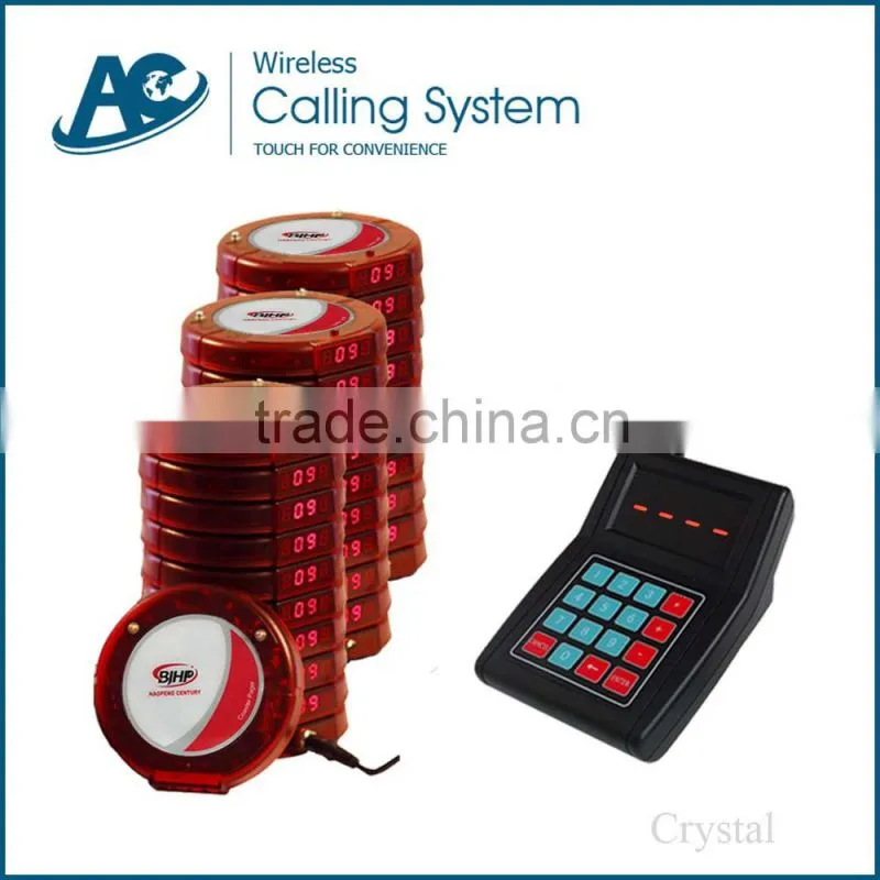 waiter restaurant wireless paging system, waiter service call bell button pager, waiter service call pager