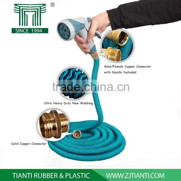 SGS CE Certificate Expandable Flexable Garden Hose w/ Car Wash Nozzles