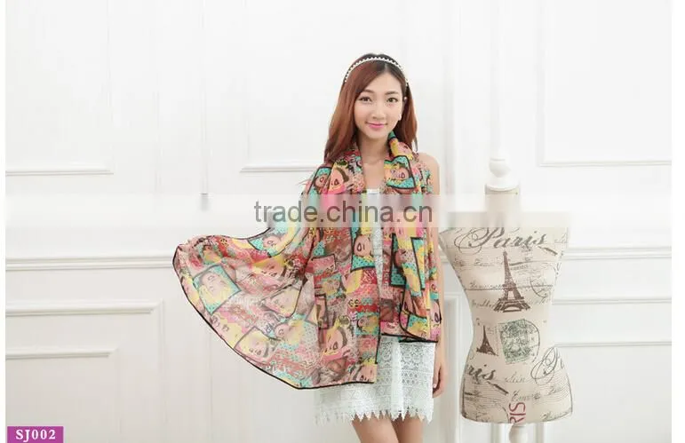 2015 fashion cheap scarf/bulk wholesale fashion scarves/chiffon scarves