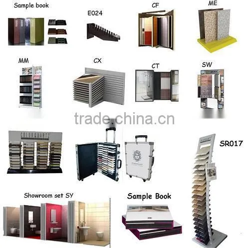 CX047 metal mosaic tile showroom displays / Reclining type display rack