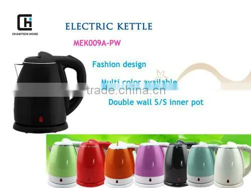 Plastic and Stainless steel Eletric Water Kettle with CE CB Certification