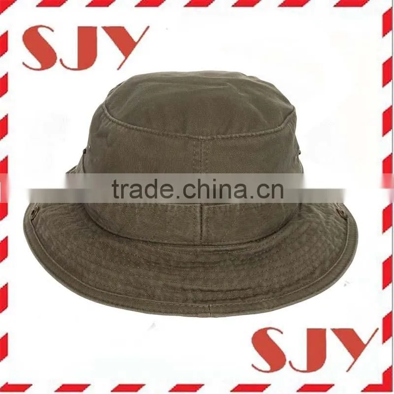 Wholesale Blank Mens Twill Bucket Hat With String