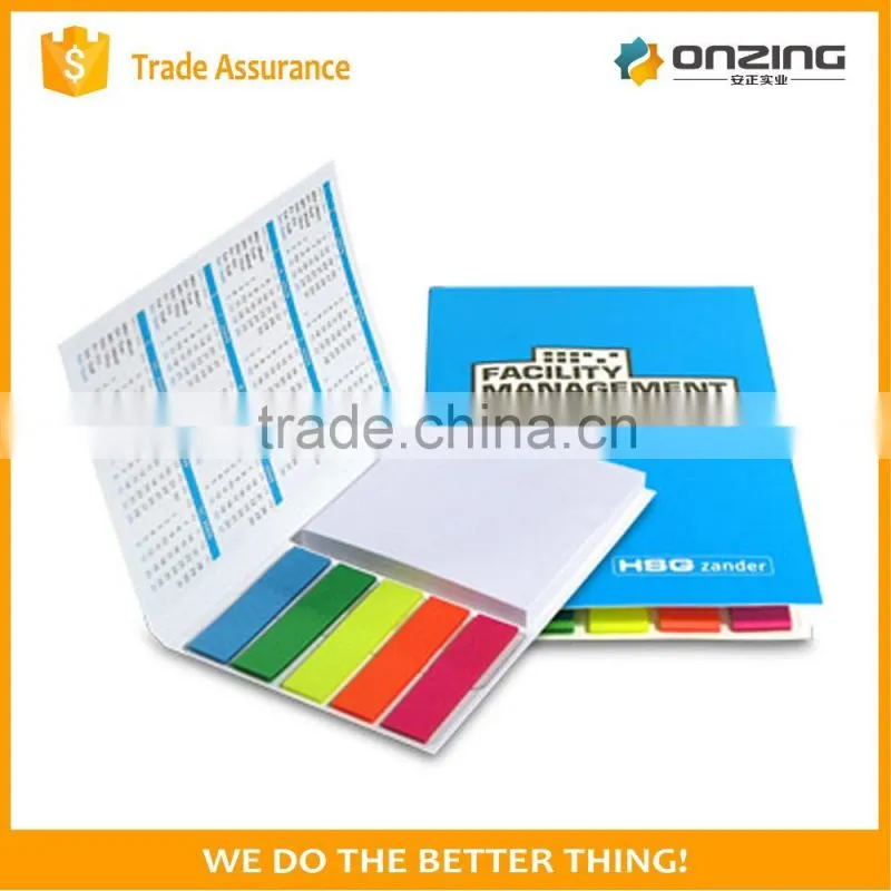 Onzing custom sticky notes sticky paper notepad with cover