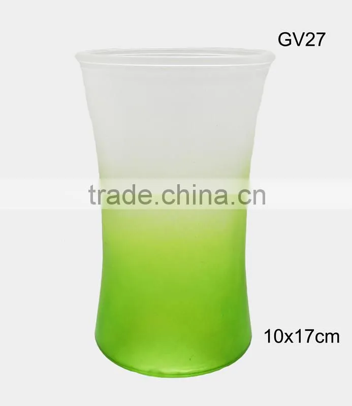 Frosted color homeware vase glass