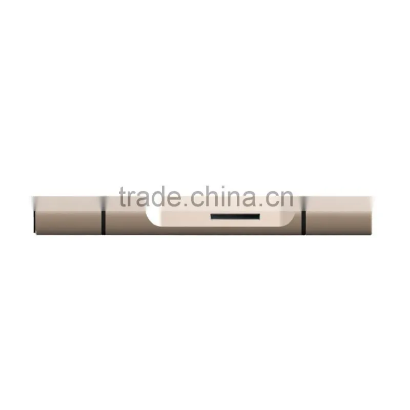 Sidiou Group USB Type-C Card reader 1*USB 2.0 Port + 1*USB Type-C Port + Micro USB Port Card reader with OTG adapter
