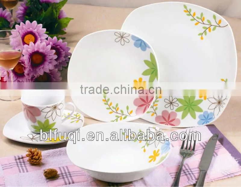 20/30pcs golden line dinner sets ceramic tableware
