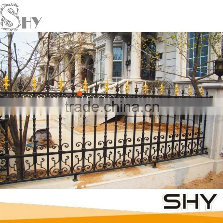 Decorative iron fecing