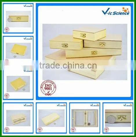 Medical Science Educational prepared slide wooden slides box