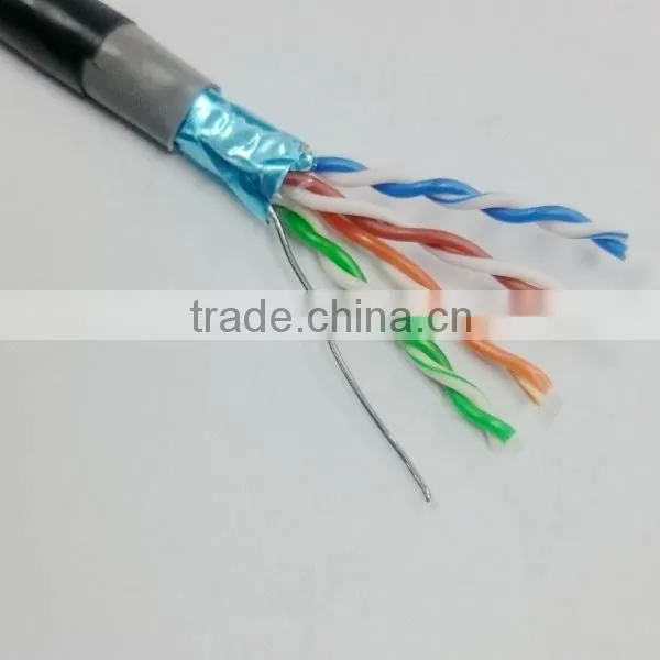 Professional manufacturer PVC insulated low loss FTP/STP CAT6 Computer LAN cable