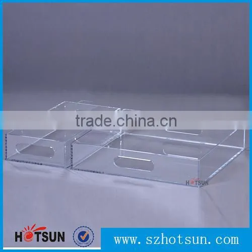 hot sales Acrylic food serving tray for Christmas festival