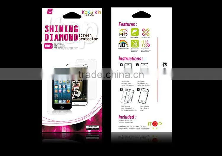 Diamond screen protector shield film for IPad air