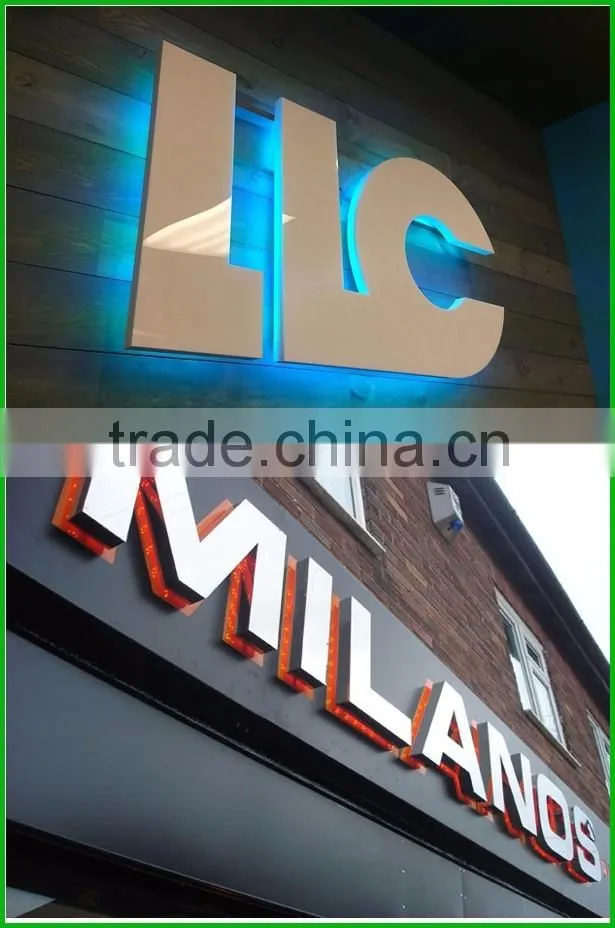 High Luminunce 3D Back Light Led Sign