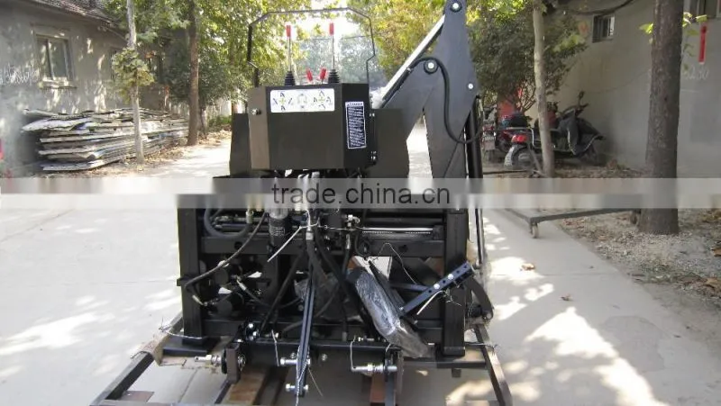 High performance small tractor with front loader and 3 point hitch backhoe