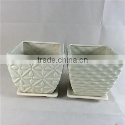 GREEN MODEN INDOOR Decoration CERMIC PLOWER POT