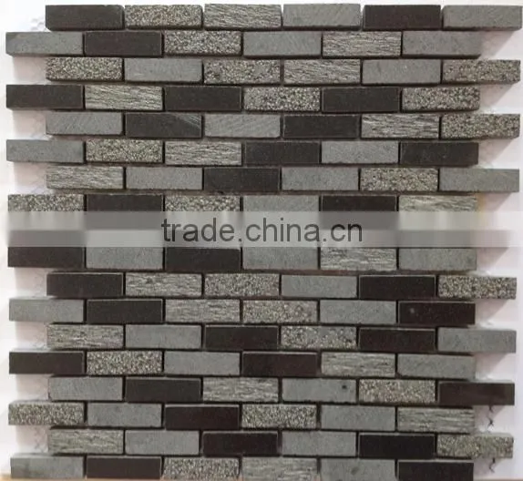 natural slate stone mosaic tiles