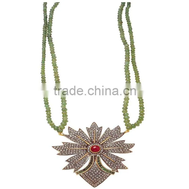 22K Gold Kundan Necklaces, Indian Kundan Necklaces, Kundan Jewelry