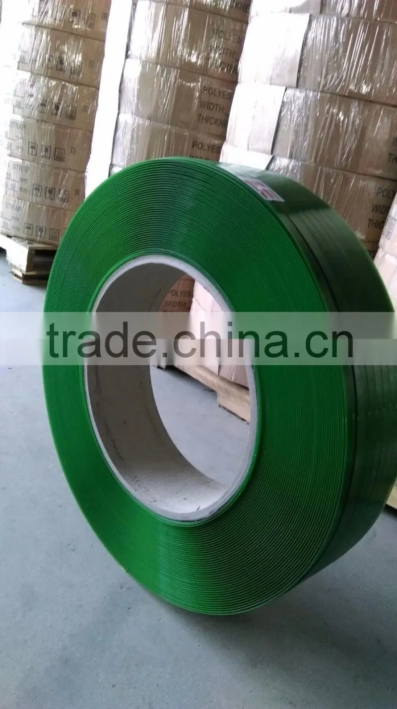 Green 0.8mm Thickness PET Strap Strip for Packing Use