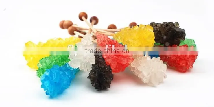 crystal rock candy with paper sticker