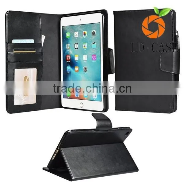 Business style fold tablet Cover Leather Case for ipad pro