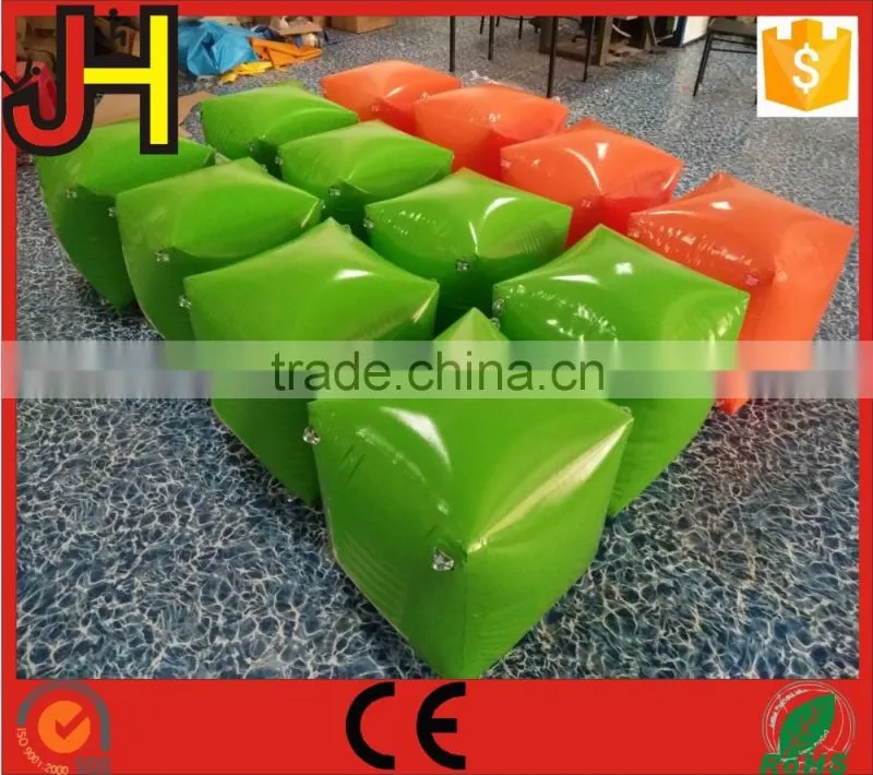 OEM Factory Custom Inflatable Box Shape Paintball Bunkers