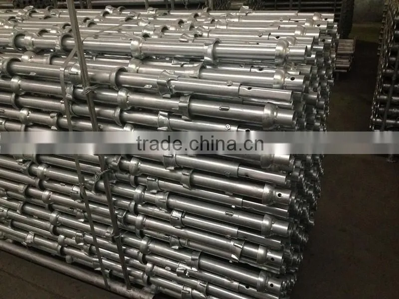 Building construction steel tubular system scaffolding cuplock standard