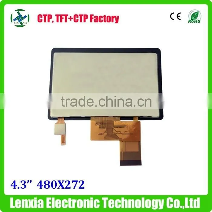 Lower price capacitive touch 4.3" display screen with touch panel