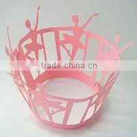 Alibaba Wholesale New Design First Communion Party Favors Laser Cut Cupcake Wrappers With Fast Shipment