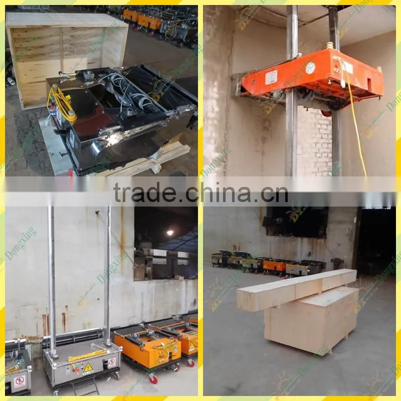 most popular new design automatic wall cement plastering machine