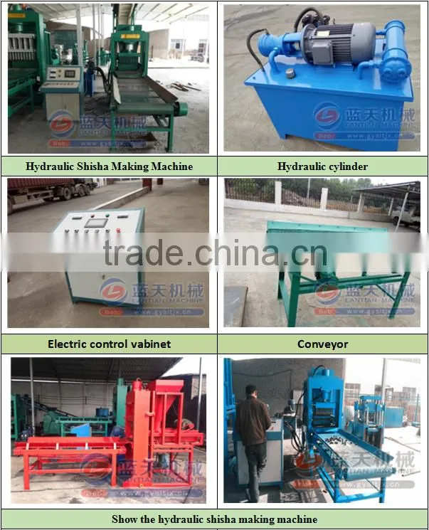 Hydraulic briquetting oak wood charcoal powder briquette making machine