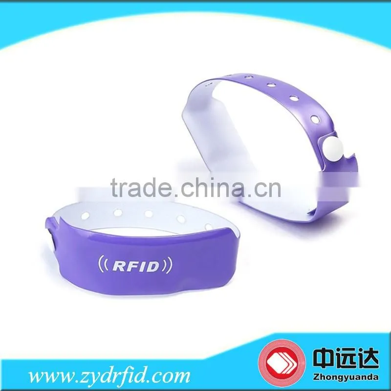 Hot selling PET disposable rfid wristband bracelet