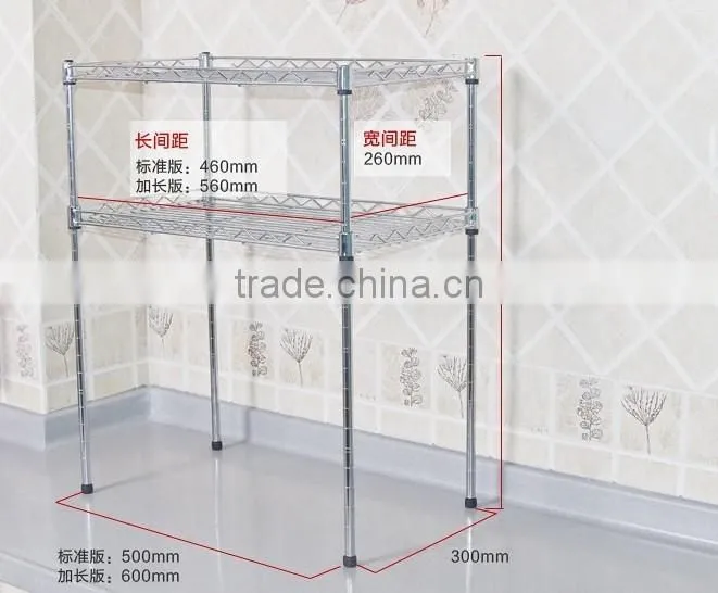factory portable metal microwave shelf stand rack folding corner kitchen shelf