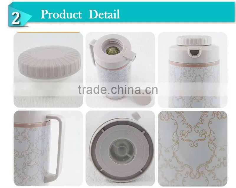 2014High grade glass inner insulated water vacuum jug,juice jug(JGDR)