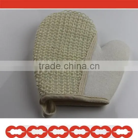 loofah padded bath mat