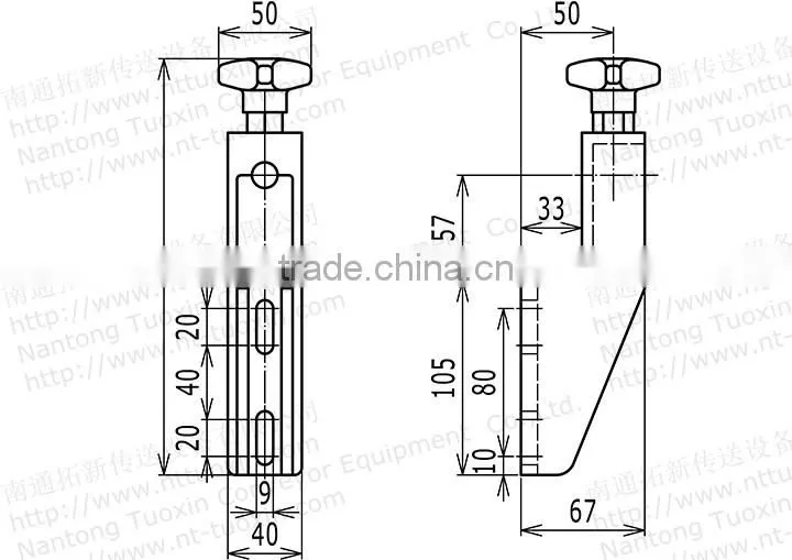 Conveyor Components, TX-106 Medium Brackets