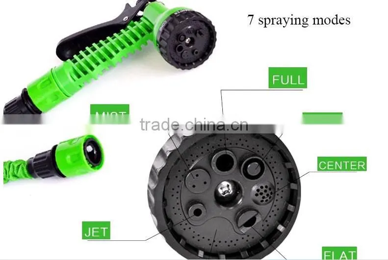 50 Feet Green Expand Expanding Flexible Garden Water Hose Nozzle