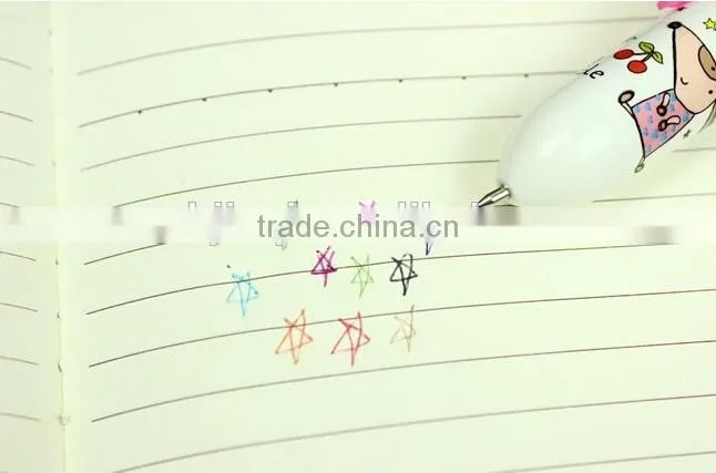 2014 Hot-selling 10 colors ball point pen with high quality and low price