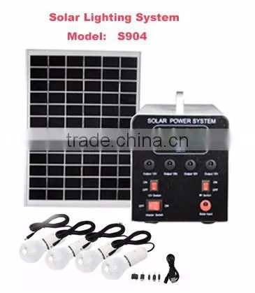 Top selling small solar power system home lighting for home 10W / 20W / 100W