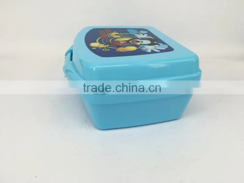 PP Manufacturer eco-friendly portable plastic kids lunchbox with cartoon printing