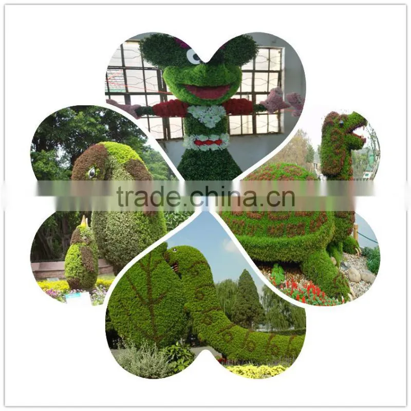 2016 New design artificial green sculpture for garden manufacturer