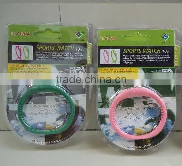 Silicone wristband watch