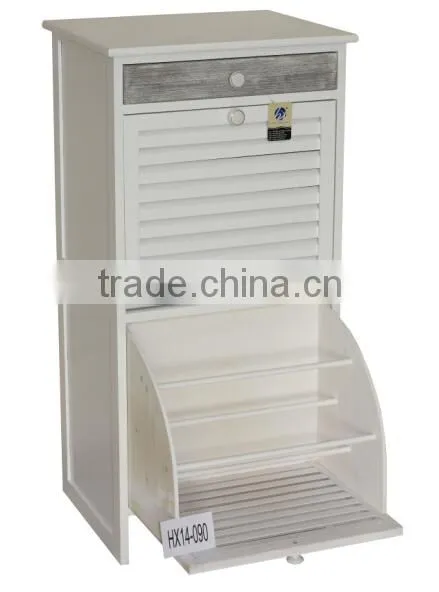 Cabinet Style With Two Tiers Pull Out Door Shoe Shelf,Shoe Rack