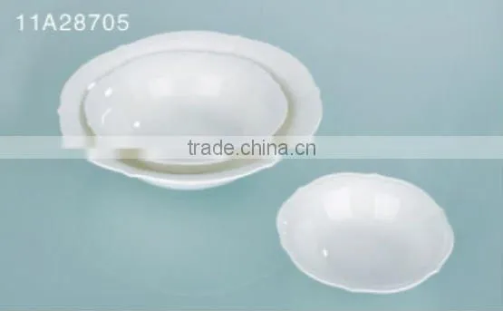 14PCS fine bone china white ceramic dinnerware tableware set