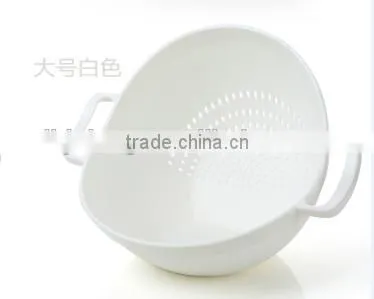 Super practical Creative fashion Plastic wash rice Colander Strainer Sieve bright kitchen plastic drain vegetable basket