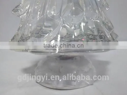 14.8inch New acrylic product transparent LED Lighted christmas tree for christmas decoration